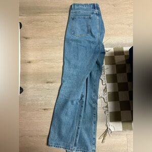 Pink Lily Women's Straight Leg Blue Jeans